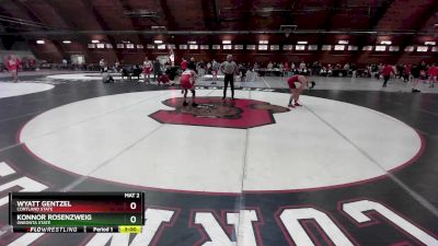 125 lbs Cons. Round 3 - Wyatt Gentzel, Cortland State vs Konnor Rosenzweig, Oneonta State