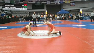 7A 132 lbs Cons. Semi - Brady Walsh, Thompson HS vs Rivers Harbison, Hewitt-Trussville