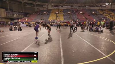 157 lbs Quarters & 1st Wb (16 Team) - Ryder Downey, Northern Iowa vs Logan Cravatas, Ohio