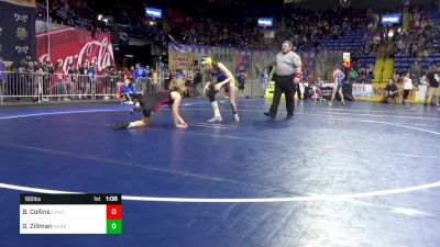 115 lbs Round Of 16 - Kaydence Sinclair, Central Cambria vs Brianna Frawley, Girard