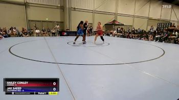 235 lbs Round 2 (6 Team) - Hailey Conley, Kansas vs Jax Saeed, California Red