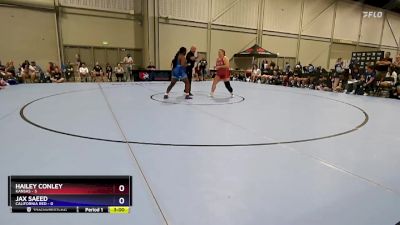 235 lbs Round 2 (6 Team) - Hailey Conley, Kansas vs Jax Saeed, California Red