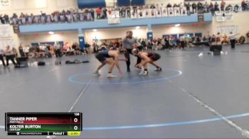 138 lbs Semifinal - Kolter Burton, Century vs Tanner Piper, Post Falls