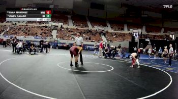120-D2 Champ. Round 1 - Evan Martinez, Mountain Pointe High School vs Owen Calaro, Maricopa High School