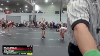 92 lbs Round 4 (6 Team) - Cael Muller, Steller Trained Mantis vs Tyler Verceles, Rebellion