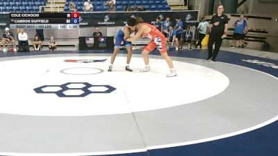 150 lbs Cons. Sub-rd Of 16 - Cole Cichocki, Michigan vs Camron Duffield, Missouri