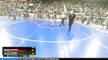 45 lbs Quarterfinal - Zayne Latimer, Grangeville Youth WC vs Blake Jennings, Buzzsaw WC