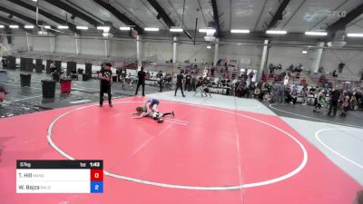 57 kg Rr Rnd 1 - Tayzen Hill, Mancos Bluejays vs Wayne Bajza, Bald Eagle Wrestling