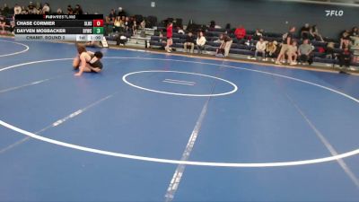 150 lbs Champ. Round 2 - Chase Cormier, Silver Lake High School vs Dayven Mosbacker, Bryan Youth Wrestling Club