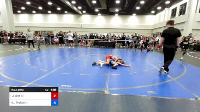 56 lbs 1/2 Final - Jonah Ard, Georgia vs Leo Tryfus, Florida