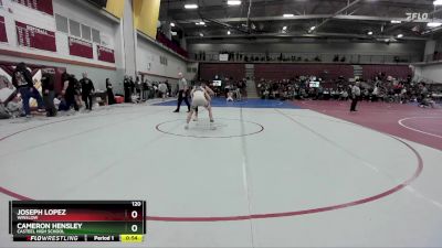 120 lbs Cons. Round 4 - Cameron Hensley, Casteel High School vs Joseph Lopez, Winslow