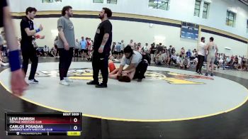 285 lbs Champ. Round 1 - Levi Parrish, Portage Wrestling Club vs Carlos Posadas, Lawrence North Wrestling Club