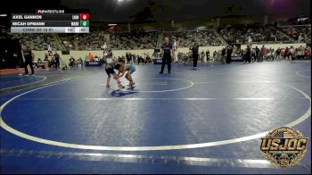 55 lbs Consi Of 16 #1 - Axel Gannon, Lions Wrestling Academy vs Micah Upmann, Warrior Trained Wrestling Club