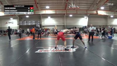 197 lbs Quarterfinal - Caleb Moore, Belmont Abbey vs Derek Badgley, Grand Valley State