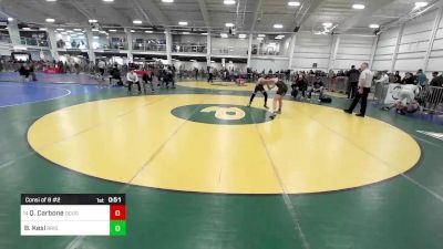 124 lbs Consi Of 8 #2 - Quinn Carbone, Doughboys WC vs Brody Kesl, Bristol Gladiators