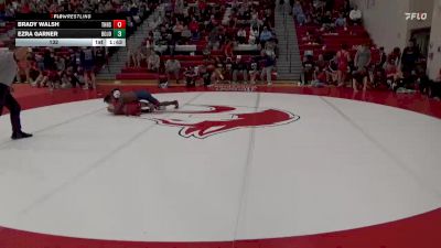 132 lbs Round 2 (3 Team) - Ezra Garner, Bob Jones vs Brady Walsh, Thompson HS