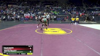 96 lbs Quarterfinal - Griffin Kellett, LaSalle Peru Crunching Cavs Youth WC vs Talin Baker, Champaign WC