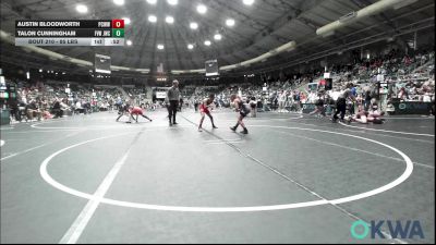 85 lbs Round Of 16 - Austin Bloodworth, Ponca City Wildcat Wrestling vs Talon Cunningham, Jacket Wrestling Club