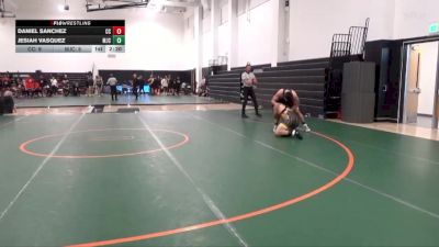157 lbs Semis & 3rd Wb (16 Team) - Jesiah Vasquez, Modesto Junior College vs Daniel Sanchez, Chabot College