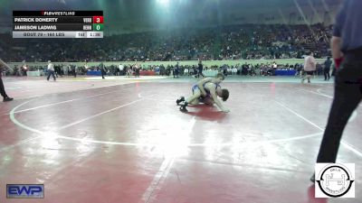 160 lbs Round Of 64 - Patrick Doherty, Verdigris vs Jameson Ladwig, Hennessey Eagles Jr High