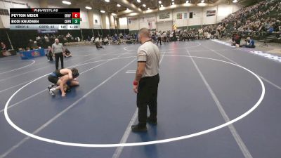 175 lbs Finals (8 Team) - Bodi Knudsen, Creighton Prep vs Peyton Meier, Kearney
