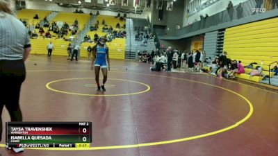 125 lbs Cons. Semi - Taysa TravenShek, Warrenton vs Isabella Quesada, Canby