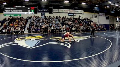 133 lbs Champ. Round 1 - Beau Klingensmith, Sioux Falls vs Clay Gates, Northern State