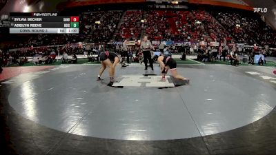 G 165 lbs Cons. Round 3 - Sylvia Becker, Sandpoint vs Adeilyn Reeve, Boise