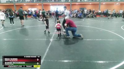 45 lbs Semifinal - Barnes Richardson, Coastal Elite vs Beau Guerin, Ninety Six Wildcats