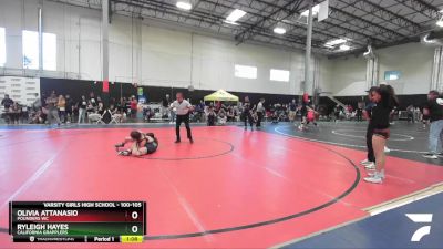 100-105 lbs Round 1 - Olivia Attanasio, POUNDERS WC vs Ryleigh Hayes, California Grapplers