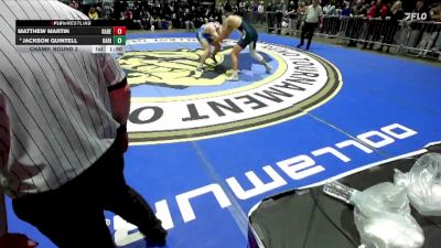 190 lbs Champ. Round 3 - Matthew Martin, Rancho Bernardo vs Jackson Quintell, Oak Ridge