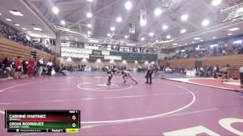 157 lbs Champ. Round 2 - Carmine Martinez, Brawley vs Cross Rodriguez, Calvary Chapel