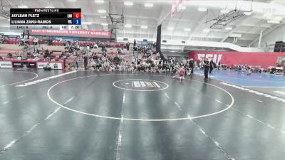 124 lbs Round 1 (12 Team) - Jayleah Pletz, Lock Haven University vs Liliana Zaku-Ramos, Felician