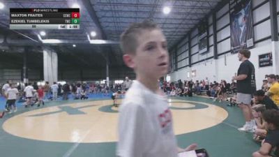50 lbs Quarterfinals (8 Team) - Ezekiel Tumbelekis, TRIANGLE WRESTLING CLUB vs Maxton Fraites, CAPITAL CITY WRESTLING CLUB