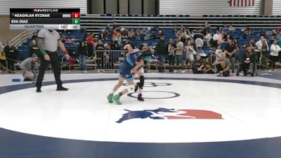 69 lbs Quarters - Keaghlan Ryznar, Michigan Matcat Wrestling Club vs Eva Diaz