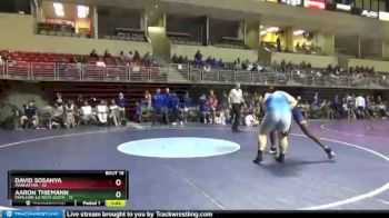 285 lbs Round 5 (8 Team) - Aaron Thiemann, Papillion-La Vista South vs David Sosanya, Manhattan