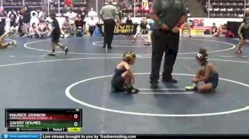 46 lbs Round 3 (6 Team) - Maurice Johnson, Donahue Wrestling Academy vs Zavery Holmes, ARES White