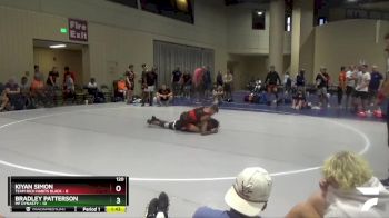 120 lbs 6th Wrestleback (32 Team) - Bradley Patterson, MF Dynasty vs Kiyan Simon, Team Rich Habits Black