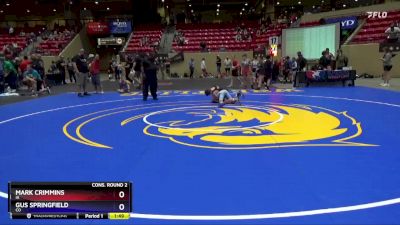 78 lbs Cons. Round 2 - Mark Crimmins, IA vs Gus Springfield, CO