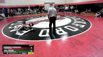 144 lbs Cons. Round 2 - Dominick Coronado, YORKVILLE (HS) vs Max Aranki, Rockton (Hononegah)