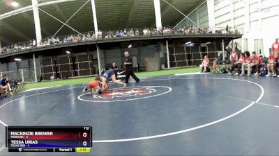 112 lbs Placement Matches (8 Team) - Mackinzie Brewer, Missouri vs Tessa Urias, Texas Red