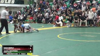 150 lbs Cons. Round 4 - Zach Eberly, St. FrancisDe Sales High School vs Ejiata Omuferen, Dublin Jerome