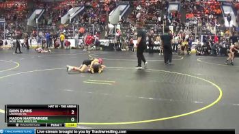 85 lbs Cons. Round 2 - Rayn Evans, Lakewood WC vs Mason Hartbarger, Hazel Park Wrestling