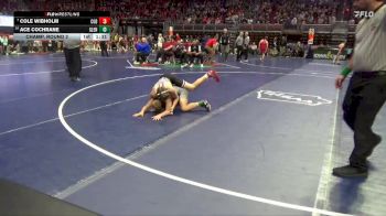 2A-106 lbs Champ. Round 2 - Cole Wibholm, Clarion-Goldfield-Dows vs Ace Cochrane, Glenwood