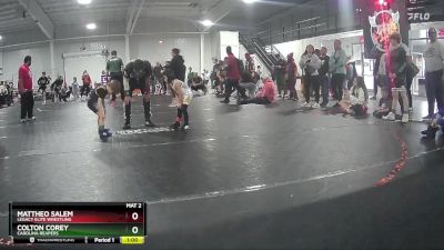 40 lbs Round 3 - Colton Corey, Carolina Reapers vs Mattheo Salem, Legacy Elite Wrestling