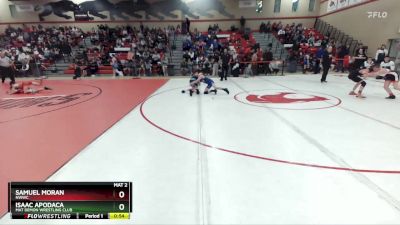 105 lbs Quarterfinal - Isaac Apodaca, Mat Demon Wrestling Club vs Samuel Moran, NWWC