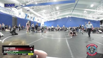 145 lbs Semis (4 Team) - Corey Harris, Oklahoma Supergirls vs Scarlett Yeager, Queens Of Mayhem