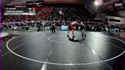 6A 285 lbs Quarterfinal - T.J. Callier, Nampa vs Sebastian Mosman, Lake City