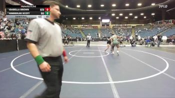 170 lbs Semifinal - Kimberlee Scott, Basehor-Linwood HS vs Isabella Brown, Kansas City - Turner HS