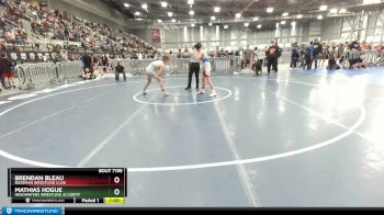 130 lbs Quarterfinal - Brendan Bleau, Bozeman Wrestling Club vs Mathias Hogue, Headwaters Wrestling Academy